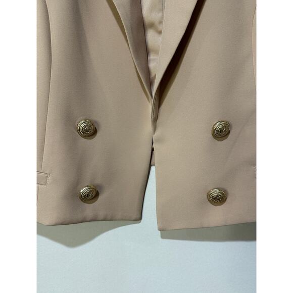 Generation Love Penn Crepe Cropped Blazer Latte Size XXL NWT - Picture 7 of 13